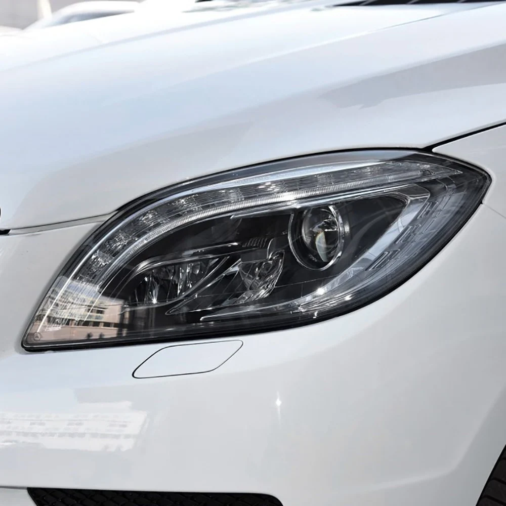 For Mercedes-Benz M-Class W166  ML300 ML350 ML400 ML450 ML500 2012 2013 2014 2015 Car Headlight cover Headlamp Lens Auto Shell view 6