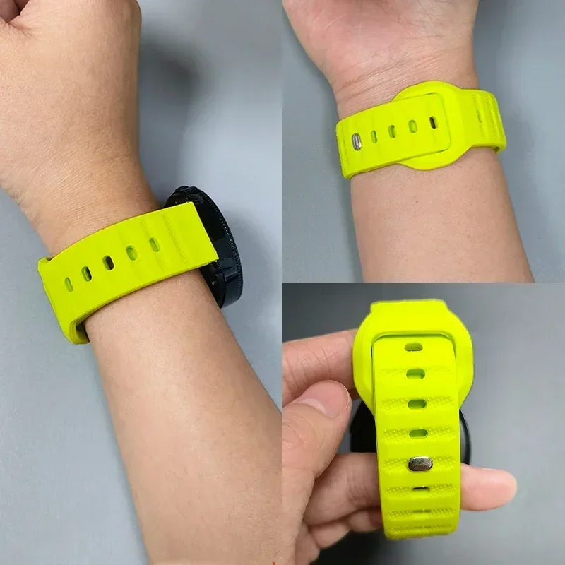 Per Samsung Galaxy Watch 7/6/5/4 44mm 40mm Band 20mm 22mm Cinturino in silicone 6 4 Classic/Gear Bracciale per Garmin Forerunner 570 265