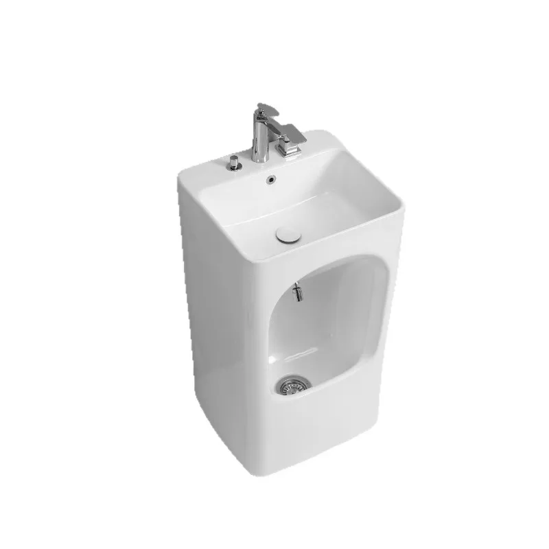 

Floor-standing foot-washing basin, integrated ceramic basin, washbasin, balcony, small villa washbasin