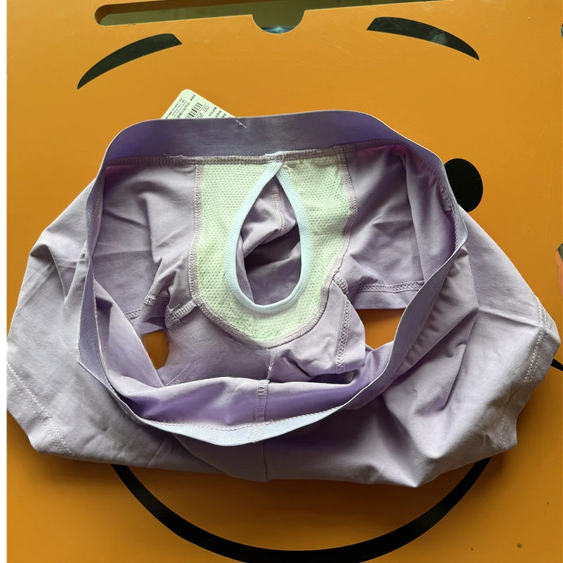 الجانب مفتوح شخصية ملابس داخلية للرجال بلون القطن تنفس الفضاء كبسولة الملاكمين منتصف الخصر حجم كبير سراويل بوكسر