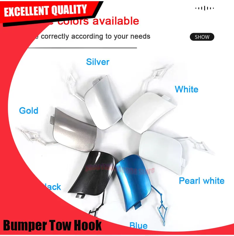 For VW Jetta 2023 2024 Front Bumper Towing Hook Eye Cap Trailer Cover Perfect Match Durable Auto Exterior Part Easy Installation