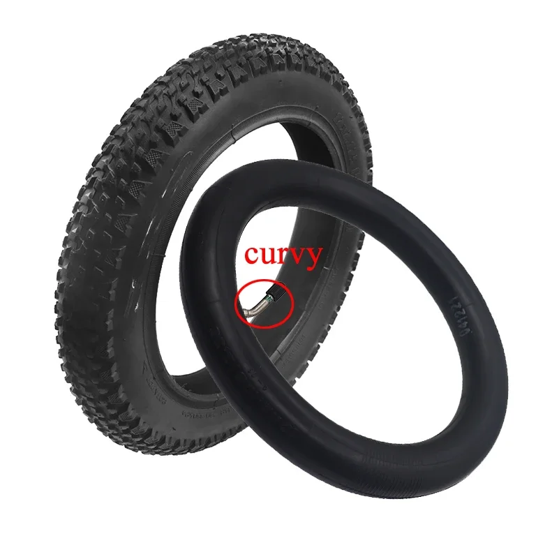 12Inch 12x2.125/2.35 Inner Tube Camera With curved or straight valve For 12x2.125(57-203) Bike Electric Scooter