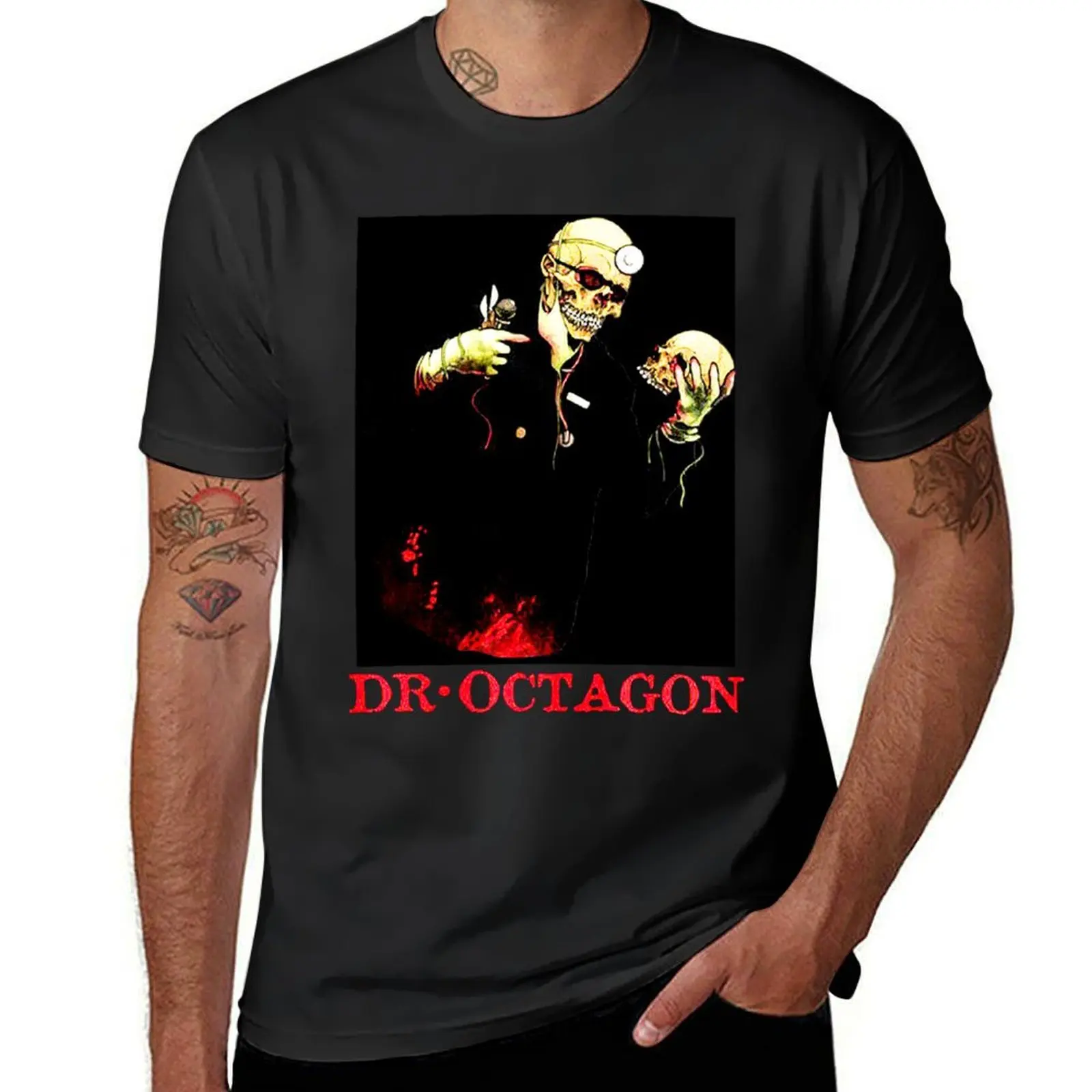 Dr Octagon T-Shirt sports fans boys whites summer top men t shirt