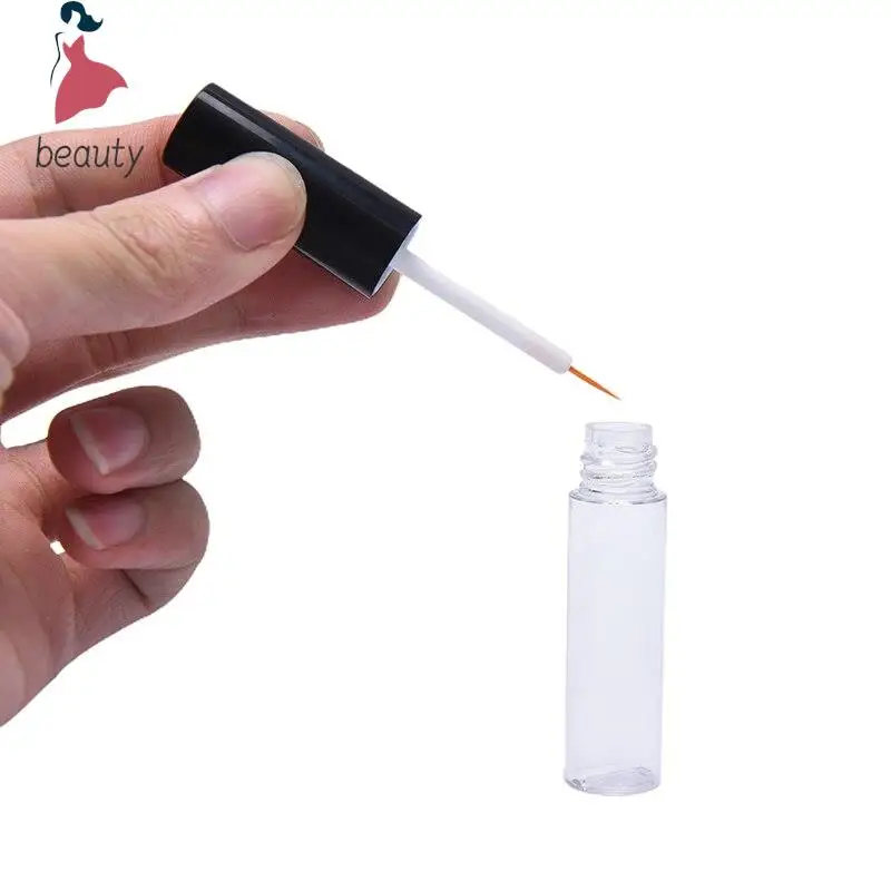 Tubo Transparente de delineador de ojos líquido vacío, botella de pegamento para pestañas postizas, contenedor de delineador de ojos, tubo de maquillaje, 8ml