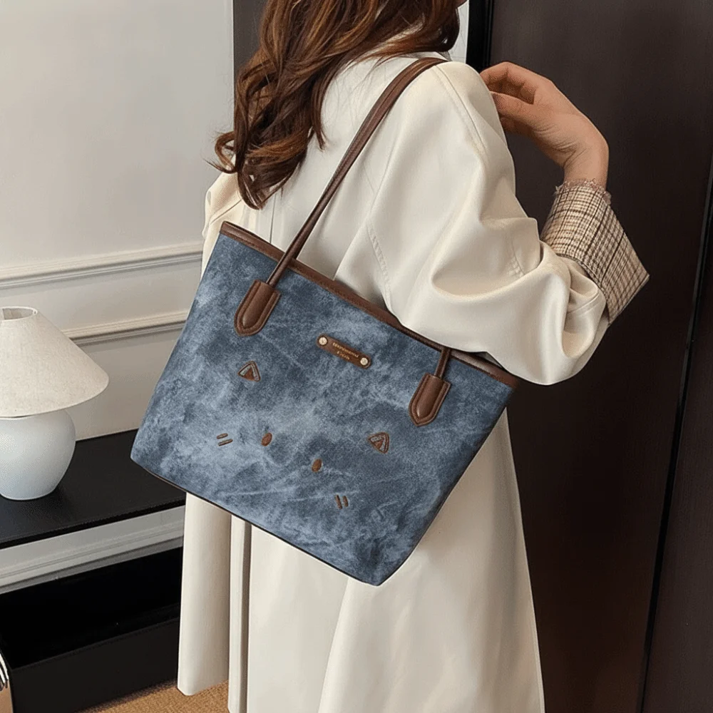 New PU Leather Work Shoulder Bag Leopard Print Simple Casual Handbag Large Capacity Commuting Bag for Women Female
