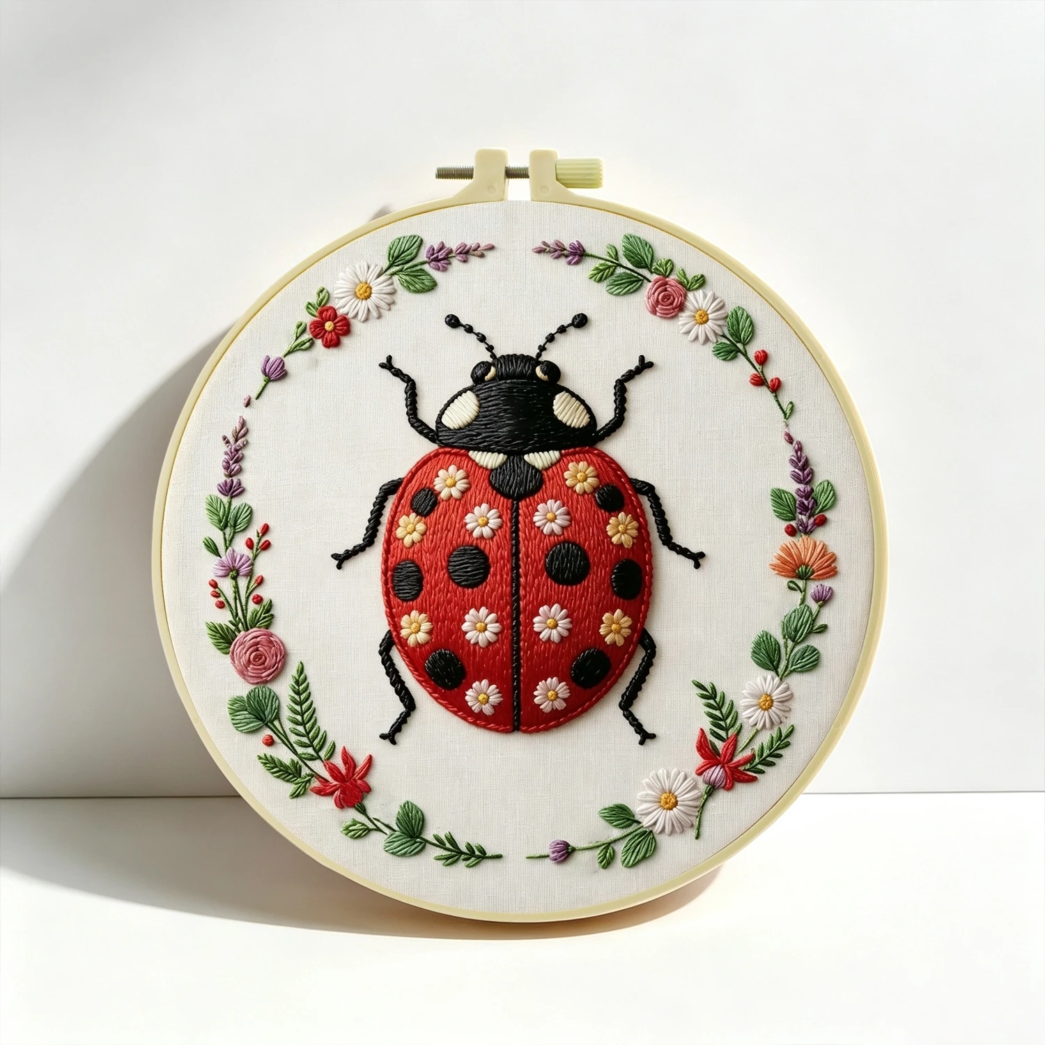 Embroidery Lady Bug - 1 conjunto de kit de bordado