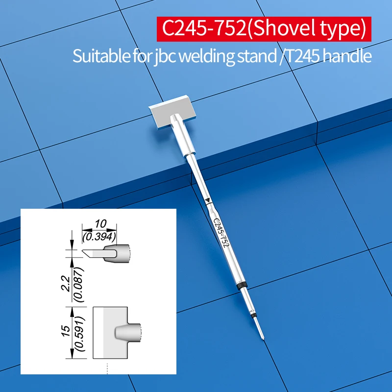 Imagem -05 - Ferro de Solda tipo pá Ponta de Solda C245 Compatível com Jbc T245 Qualidade Superior C245752 776 792 913 914 949