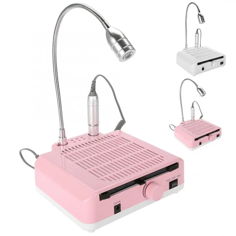 

36W 3 in 1 Multi-Function Nail Drill With Vacuum System Electric Nail File Polishing Cleaner Professional Nail Tools Supply