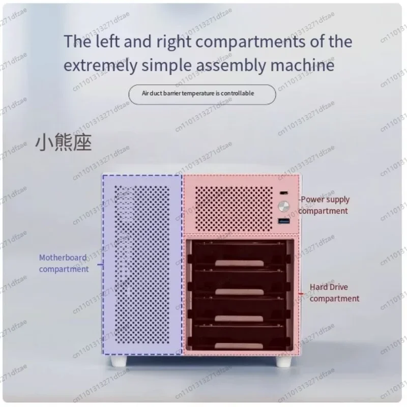 

Ursa Minor Chassis, 4-disc NAS with Backplane, SFX/SFX-L Power Supply, ITX Main Board, Flying Bull Black Synology UNRAID