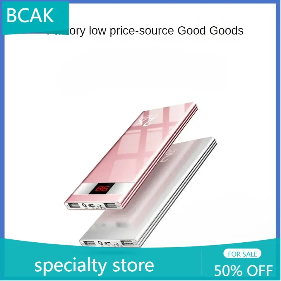 BCAK  Specialty Store Large Capacity Power Bank Rated 10000mAh  Android Ultra-thin Mobile Phone Universal Mobile  Power Bank