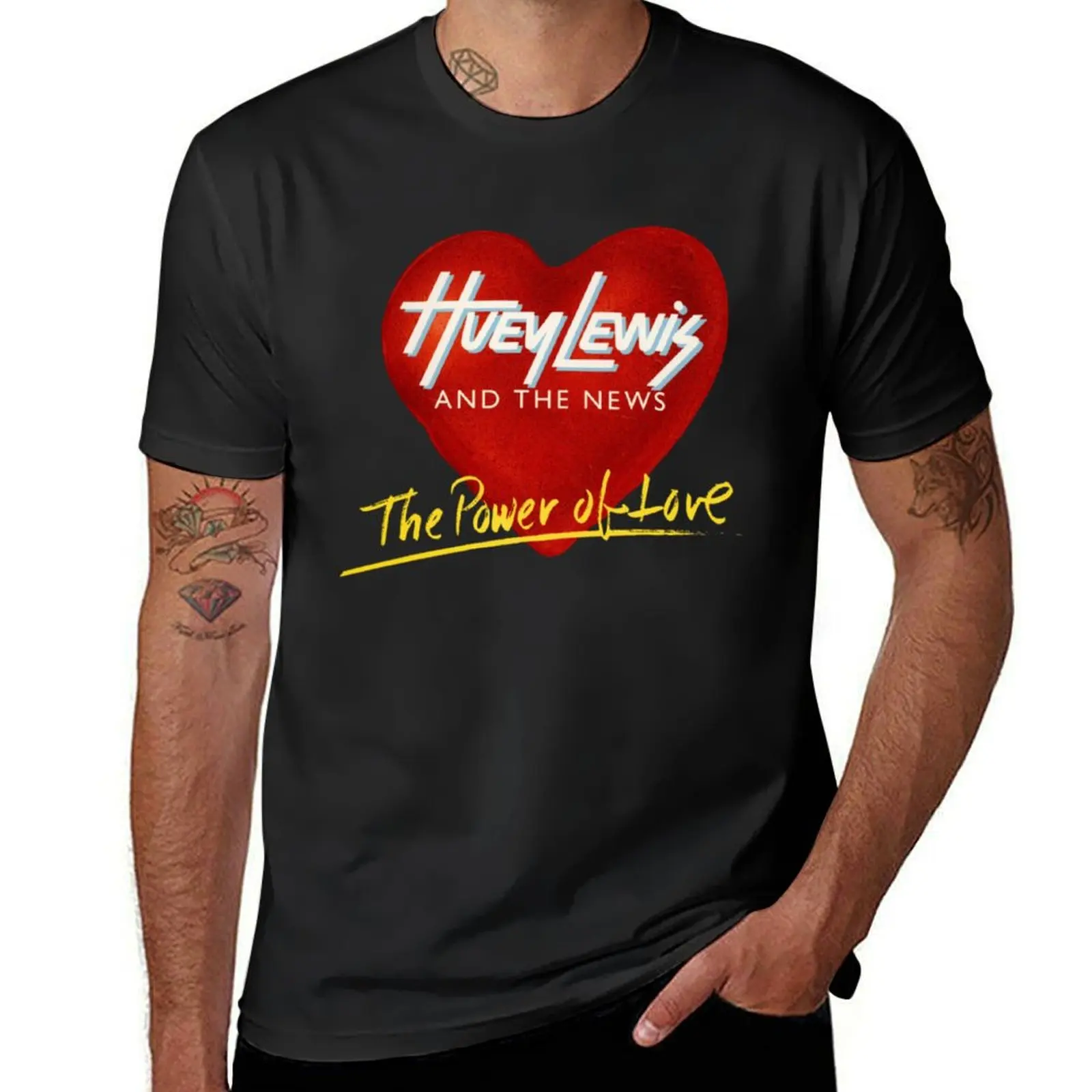 Huey Lewis And The News Power Of Love Tour 2020 Nyobaklagi T-Shirt quick drying boys whites tops men graphic t shirts