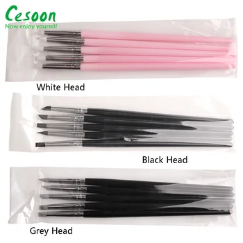 牙科塑形矽樹脂筆,適用於瓷牙工具,黏合劑複合水泥,5mm筆頭,軟毛藝術筆,牙科 8 最佳銷售 牙醫學生 - №6