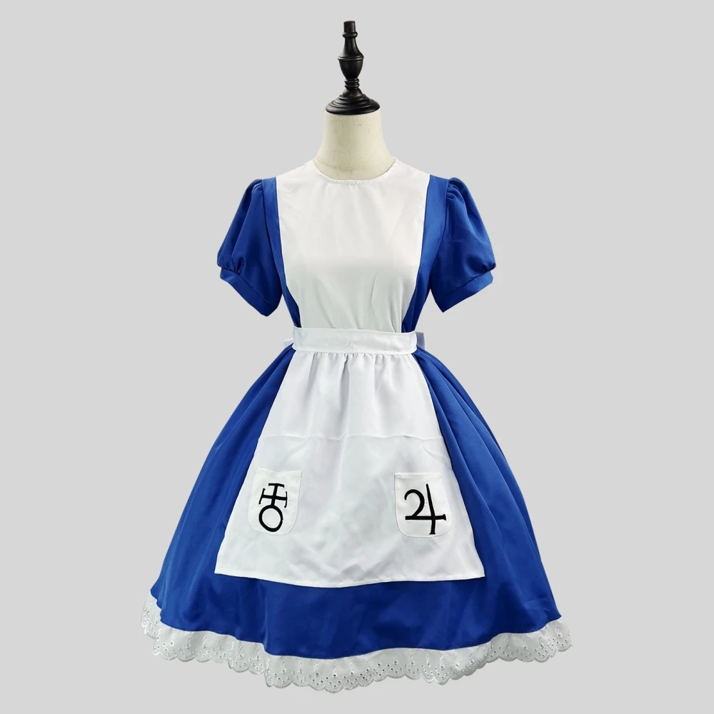 Alice Maid Costume Cosplay loween Dr Lolita Sle Gonna per donna Collezione invernale Hanfu Costume di scena etnico