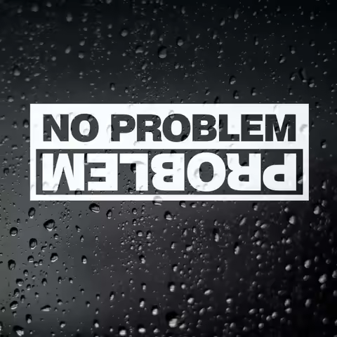 Car sticker funny no problem off-road sticker PVC waterproof and sunscreen 15cm