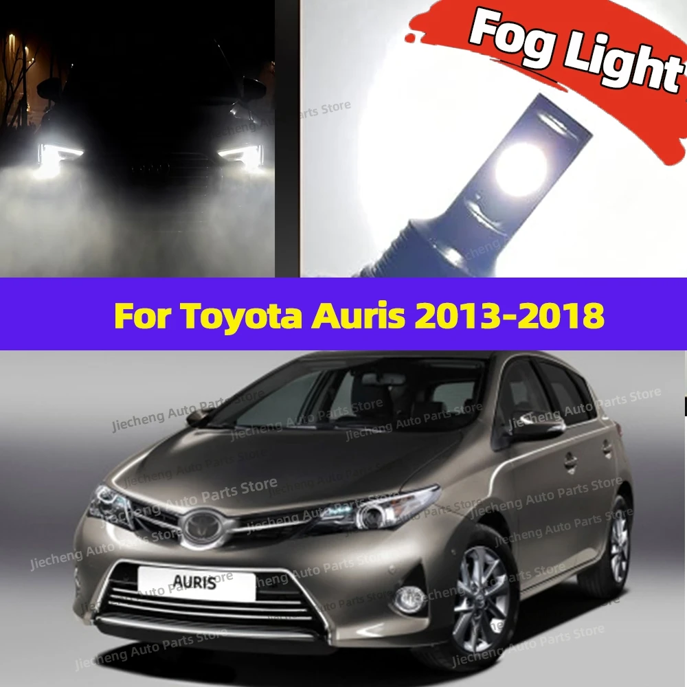 

2PCS H8 H11 Led Front Fog Light Bulb 6000K White Lamp For Toyota Auris 2013 2014 2015 2016 2017 2018 Plug and Play 12V