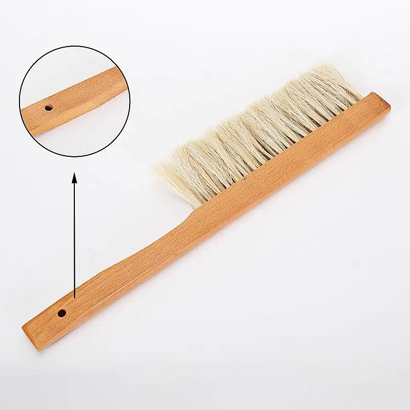 100 Pieces Soft Bristles Imitation Ponytail Bee Brush 3 Rows Thick Bristles Honeybee Broom Beekeeping Grooming Tool