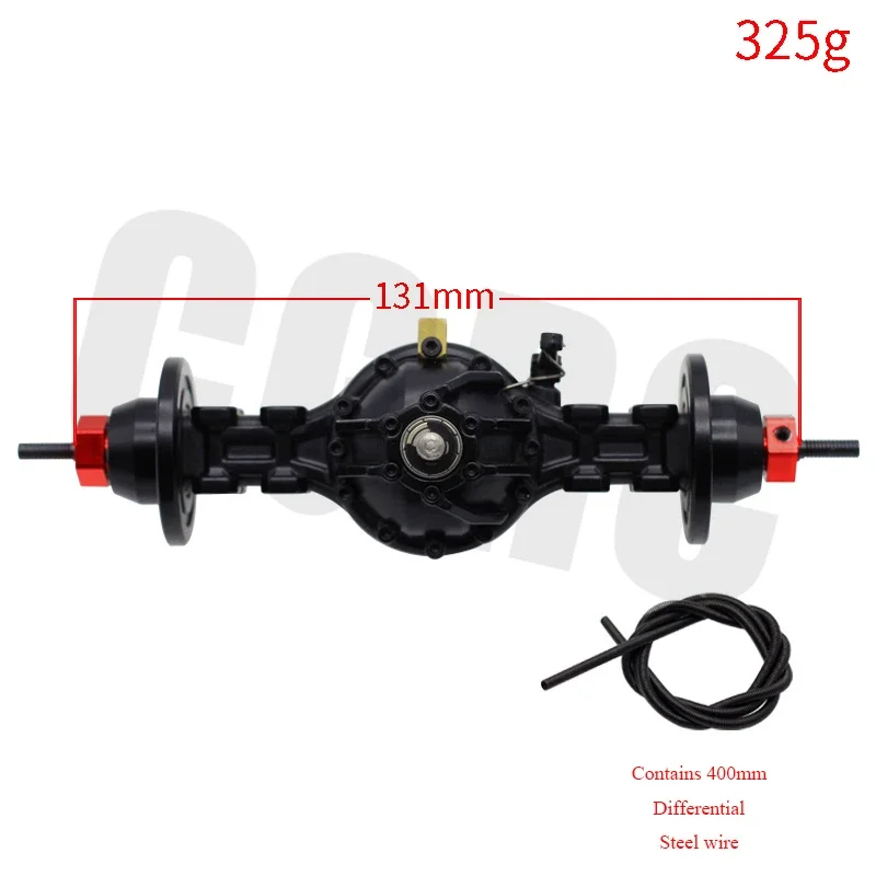 CNC Metal Alloy Front Rear Medium Differential Axle Built-in Gear For 1/14 Tamiya RC Truck SCANIA R620 R470 FH12 ACTROS MAN TGX