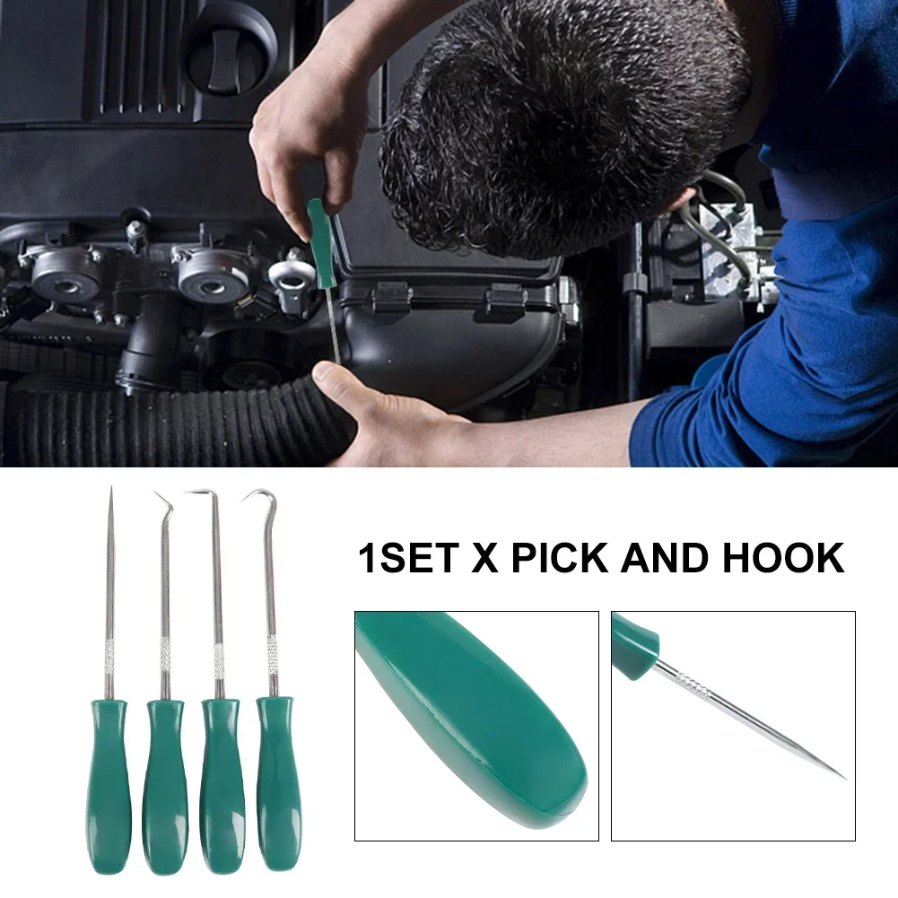 

4pcs/set Oil Seal Driver, Pull Hook, Pick Tyre, Stone, Clean Toner Cartridge, Powder Adding Tool, Car Maintenance