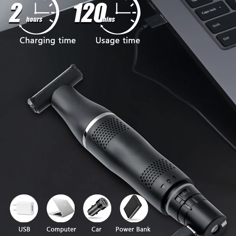 Intimate Areas Haircut Precision Shaver Men Bikini Line Sensitive Razor Balls Eggs Pubic Hair Shaving Trimmer Face Beard Clipper