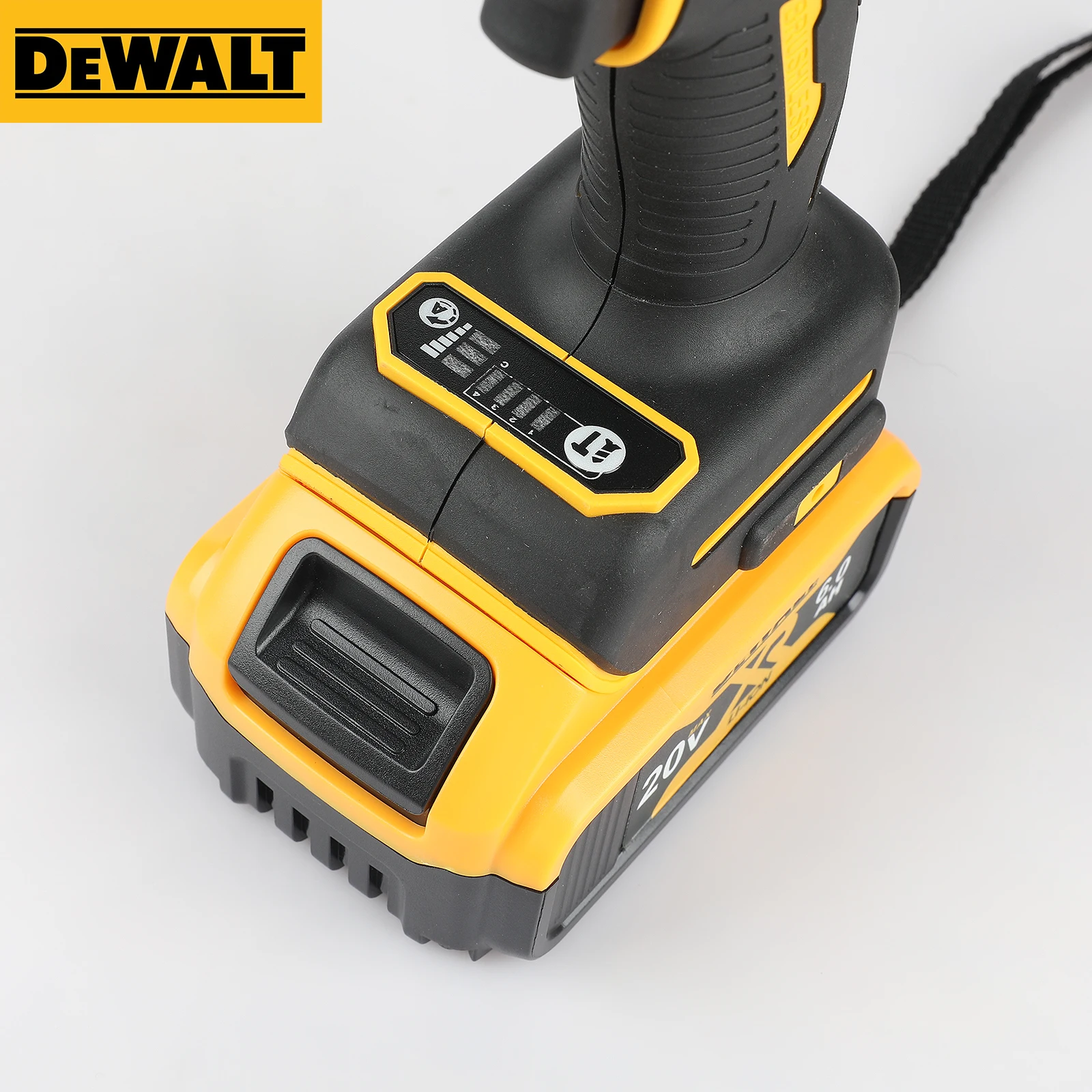 DEWALT DCF850 20V ليثيوم - محرك تأثير أيون بدون فرش - مفك براغي كهربائي عزم دوران عالي، أداة طاقة احترافية