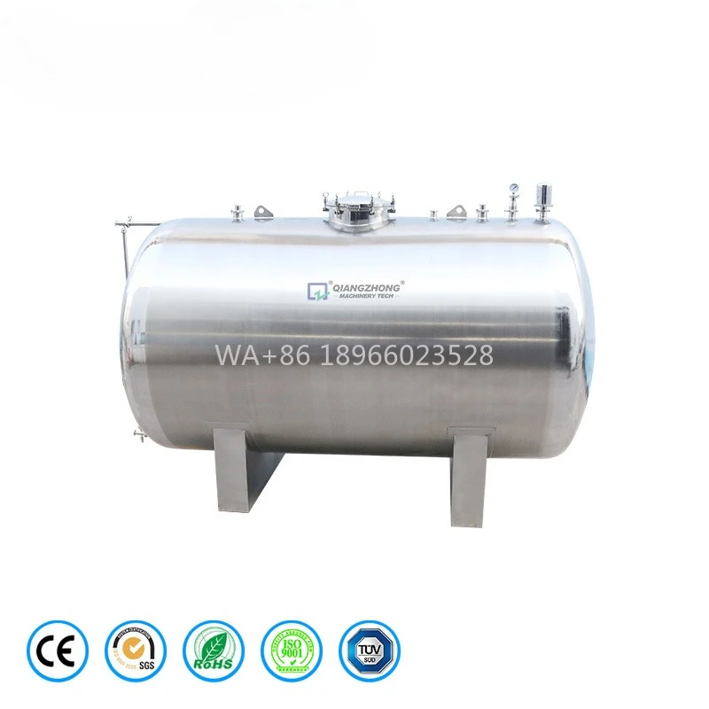 Equipo de mezcla química premiumTanque de almacenamiento de leche líquida de acero inoxidable con brida sellada