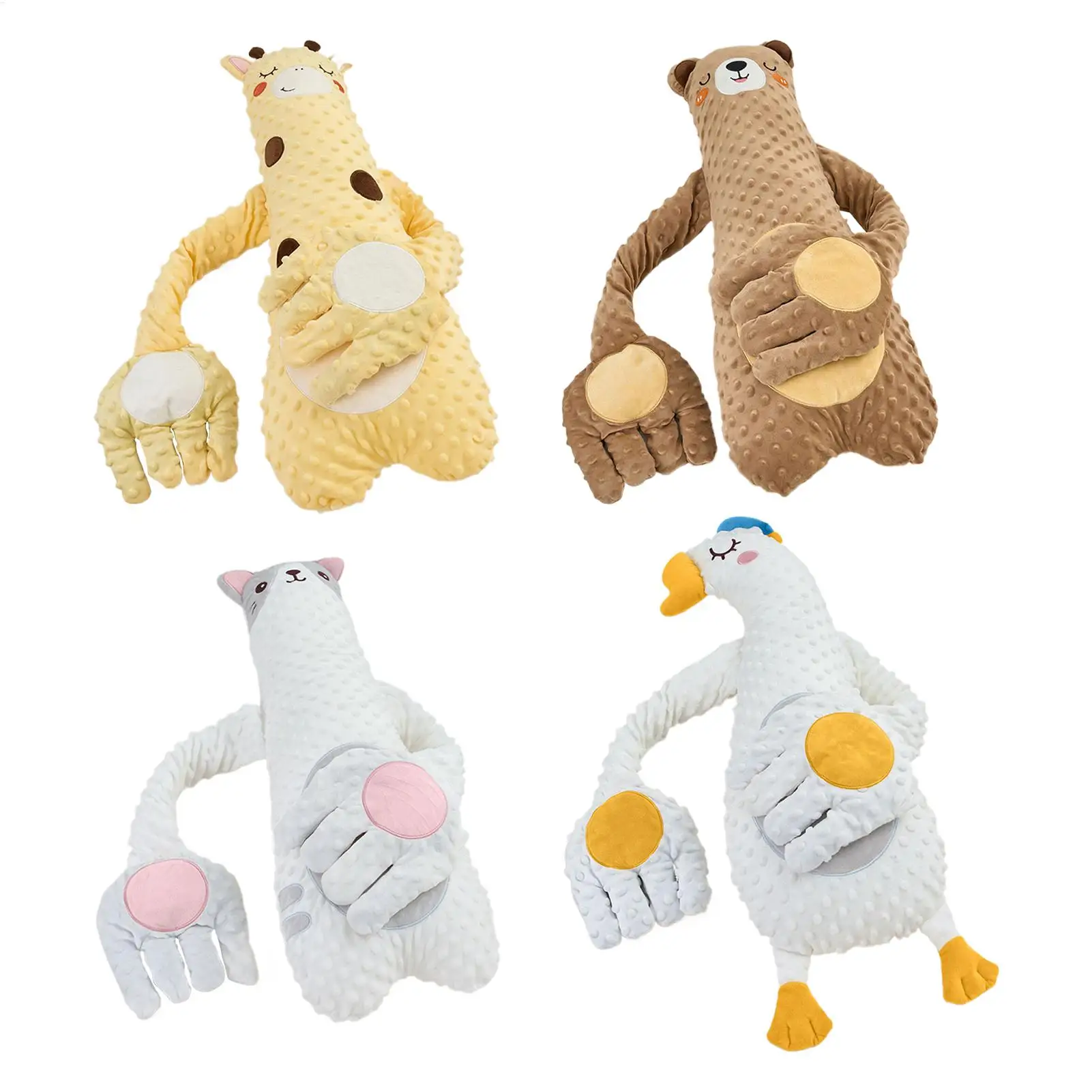 아기 패팅 베개 수면을위한 뒤 엉덩이 패터 피부 친화적 인 유아 깜짝 방지 소년 소녀를위한 슬래핑 진정 장난감