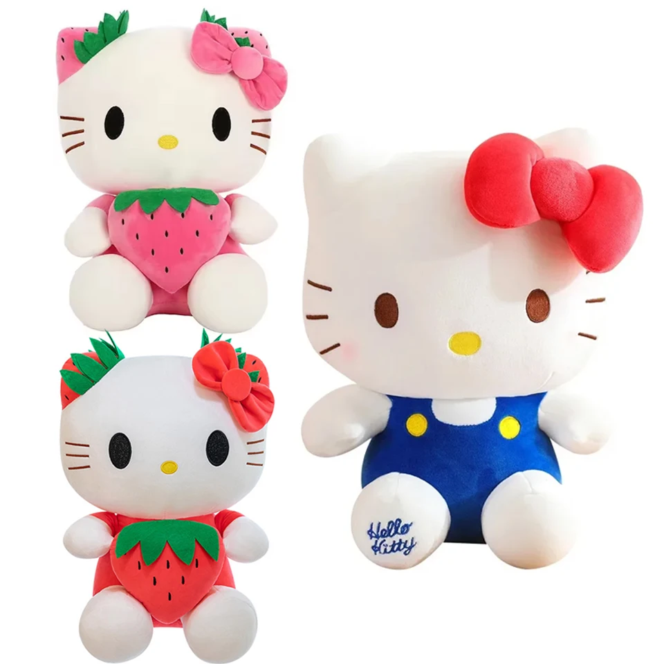 Peluche Sanrio 25Cm Anime Kuromi Giocattoli Kawaii Mymelody Cinnamorol Morbidi Animali Imbottiti Bambola Cuscino Regalo di Natale Decorazione
