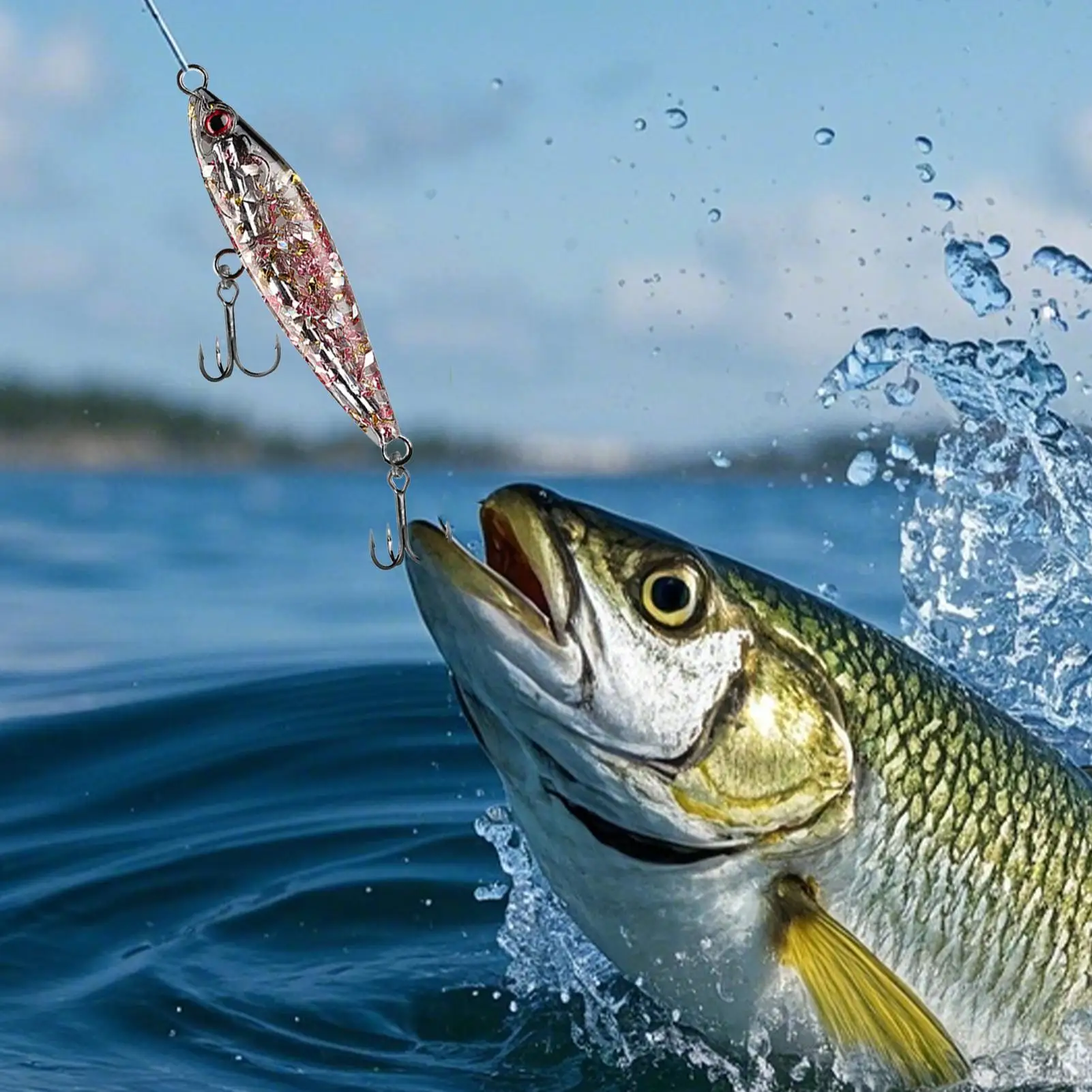 

Набор рыболовных блесен (3 шт.) с пайетками для заброса, снасти для ловли форели в пресной и соленой воде, для озер, рек, водохранилищ, прибрежных районов и портов