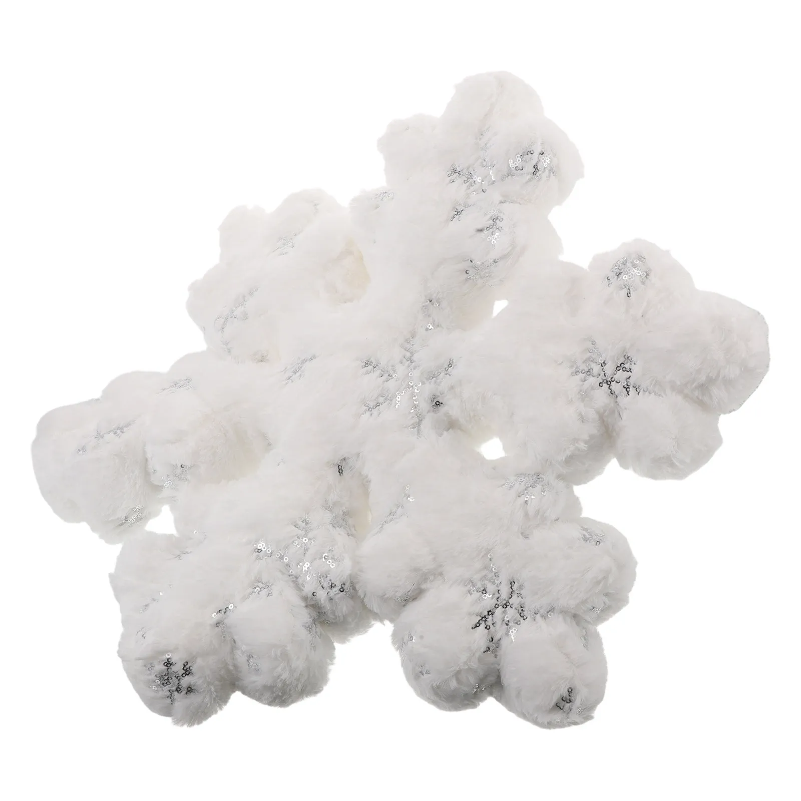 

Soft 3D Snowflake Winter Throw Pillow White Decorative Cushion for Sofa Bed Christmas Holiday Home Decor Cozy Lounge Accent