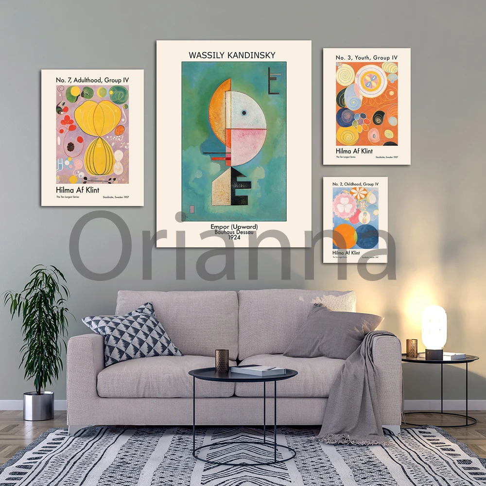 Wand Kunst Abstrakte Aquarell Geometrie Poster Hd Gedruckt Modulare Vintage Home Dekoration Für Wohnzimmer Schlafzimmer Leinwand Malerei