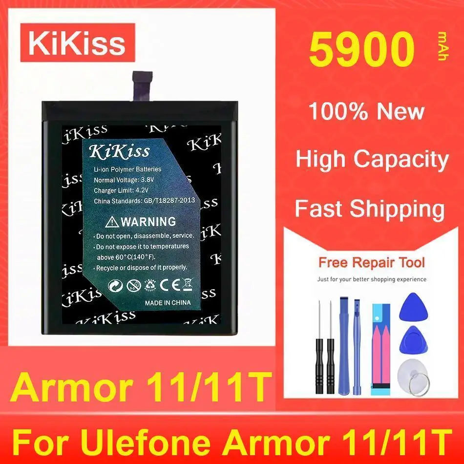 

Kikiss Battery 5900Mah Armor 11/11T For Ulefone