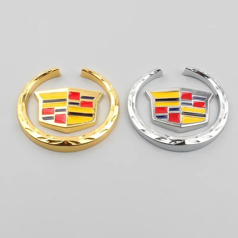 6 سنتيمتر سبيكة نافذة السيارة الجانب شعار ملصق الخلفي الجذع شارة لكاديلاك ATS BLS CT6 CTS EXT SLR STS XLR XT4 XTS إسكاليد ديفيل #3