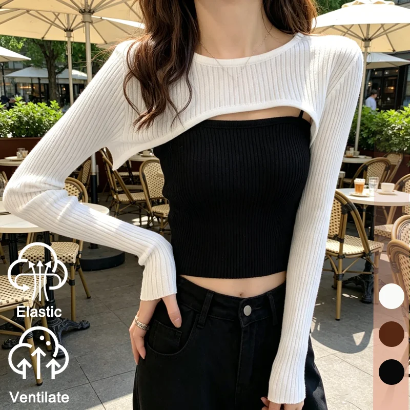 

Long Sleeve Round Neck Half Shirt Cover Up Women Slim Fit Mesh Top for Swim Beach Party Clubwear Rave Outfits