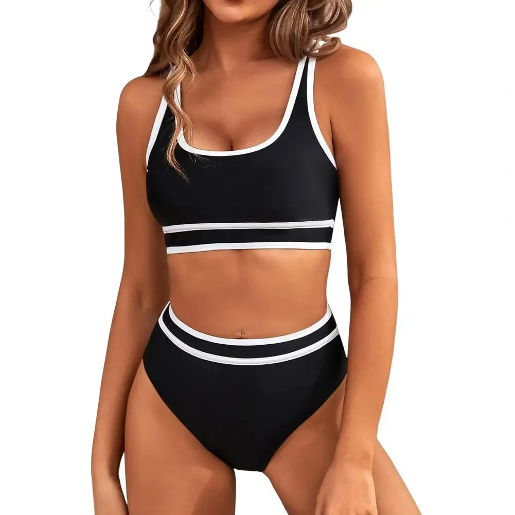 

Comfortable Bathing Suit Women Swimsuit Stylish Women's High Waisted Bikini Set with Tummy Control Two Piece Tankini for Summer