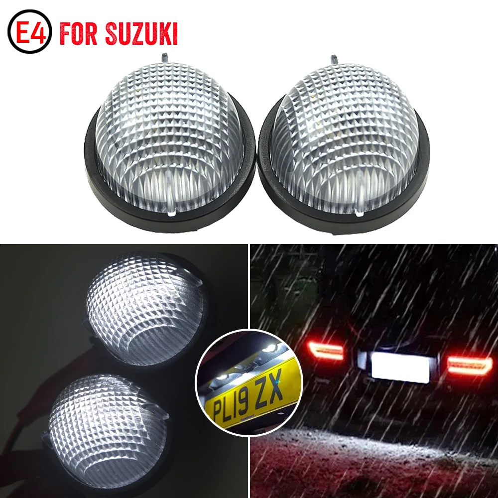 

Fit For Suzuki Swift 3 Wagon Vitara Baleno Jimny Number Plate lights 2PCS LED License Plate Light For Suzuki Grand Vitara 98-12