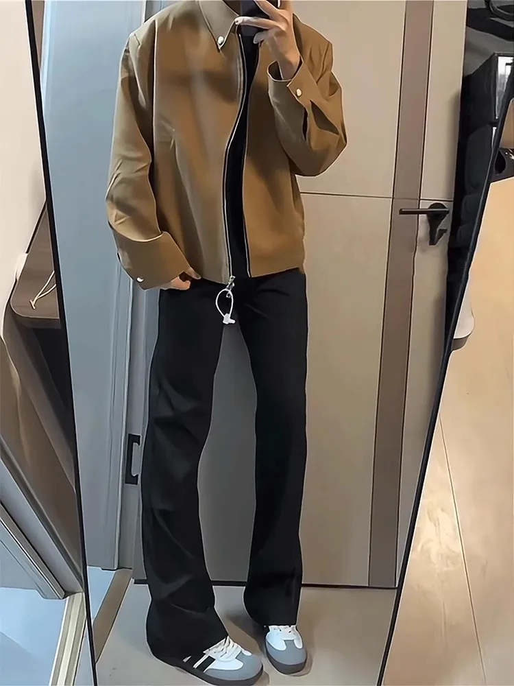 

Мужские прямые джинсы Bla High Street Vibe, драпированные длинные брюки для похудения, молодежные модные износостойкие брюки