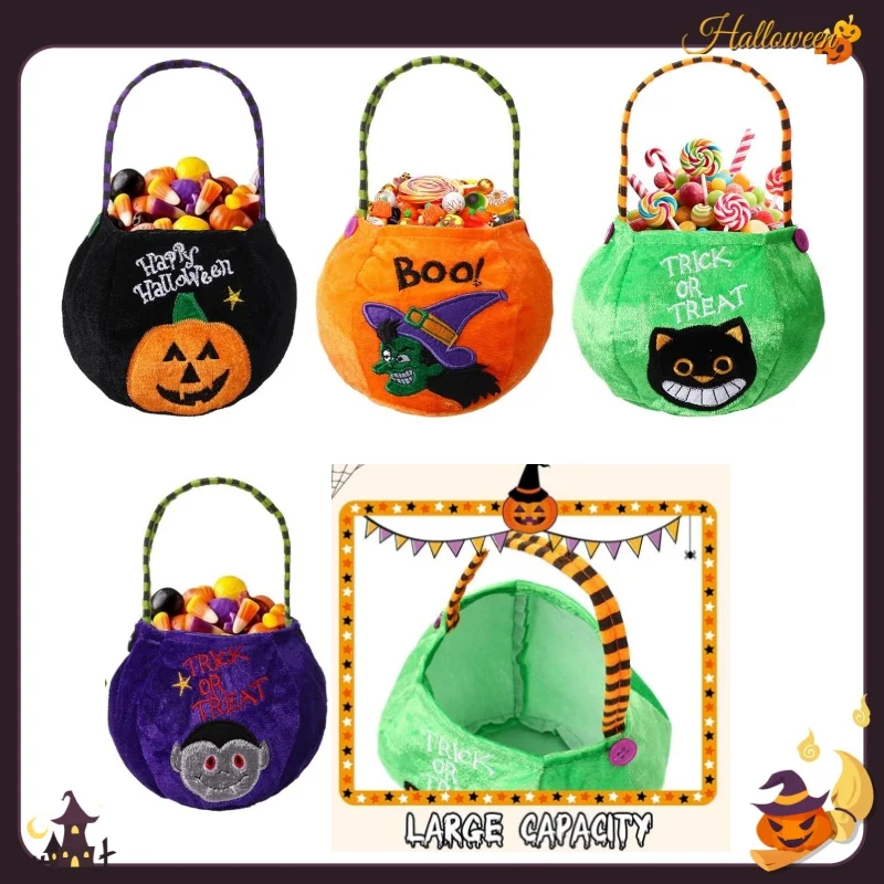 Süßigkeiten Halloween Neue Süßigkeiten Tasche Halloween Kürbis Hexe Schwarze Katze Vampir Handtasche Geschenktüte Kinderbevorzugung Happy Halloween Party Dekor
