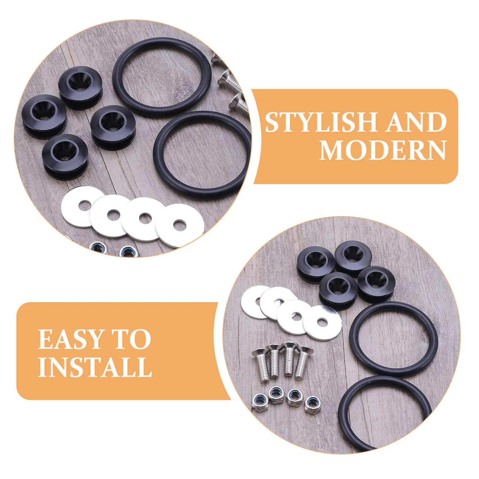 1Set Bumper Fastener Clip Quick Release Reinforced Washers Front Rear Bumper Holders Car Modification Accessories