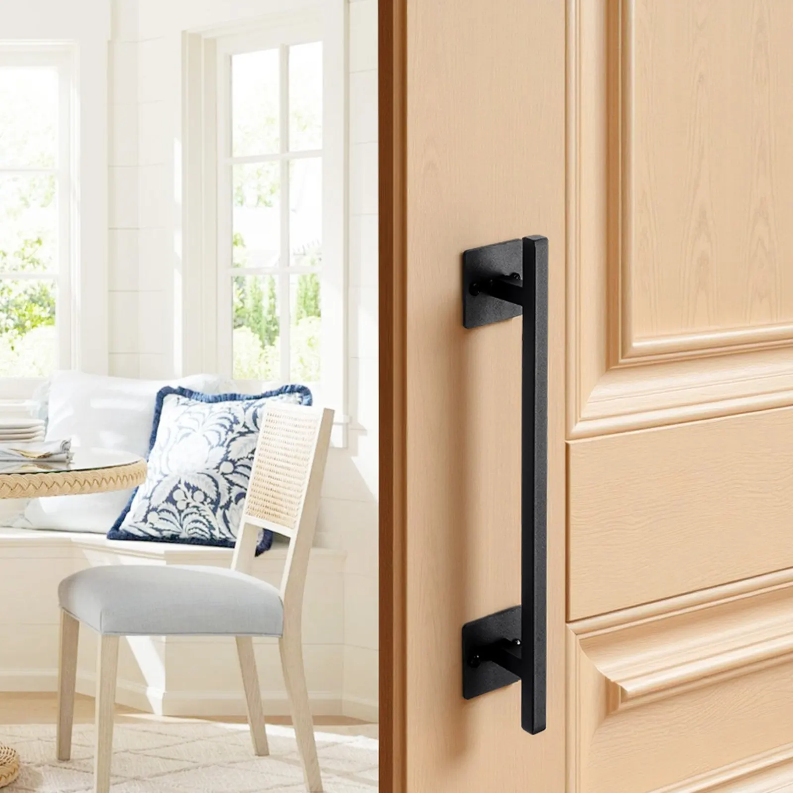 

Ручка для садовых ворот 12,6 дюймов, рустикальная, из углеродистой стали, усиленная, для дверей-амбарных ворот