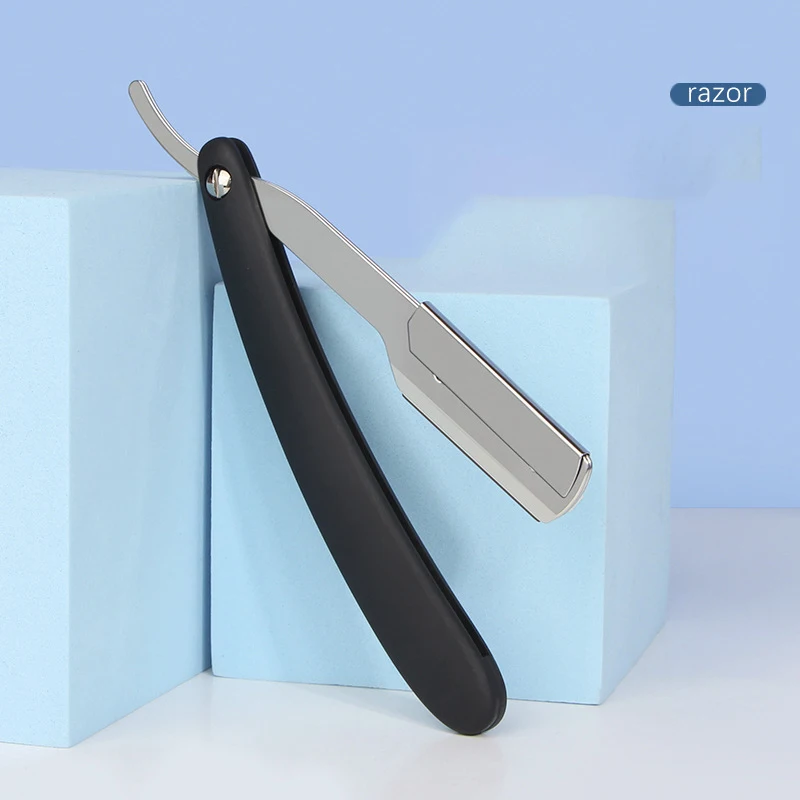 1Pcs Professional Manual Shaver Straight Edge Stainless Steel Sharp Barber Razor Shaving Beard Cutter with Blade Shaving