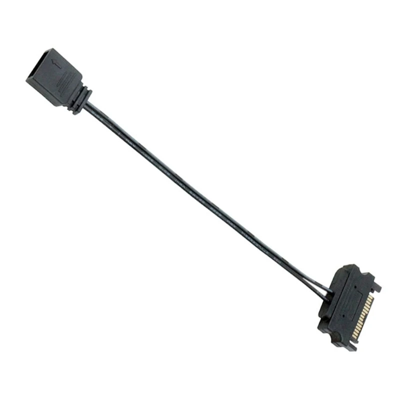 5V 3PIN ARGB to 15 Pin Power Supply ARGB Light Stripes Controller Power Cable Adapter Lighting Control Expansion Cable