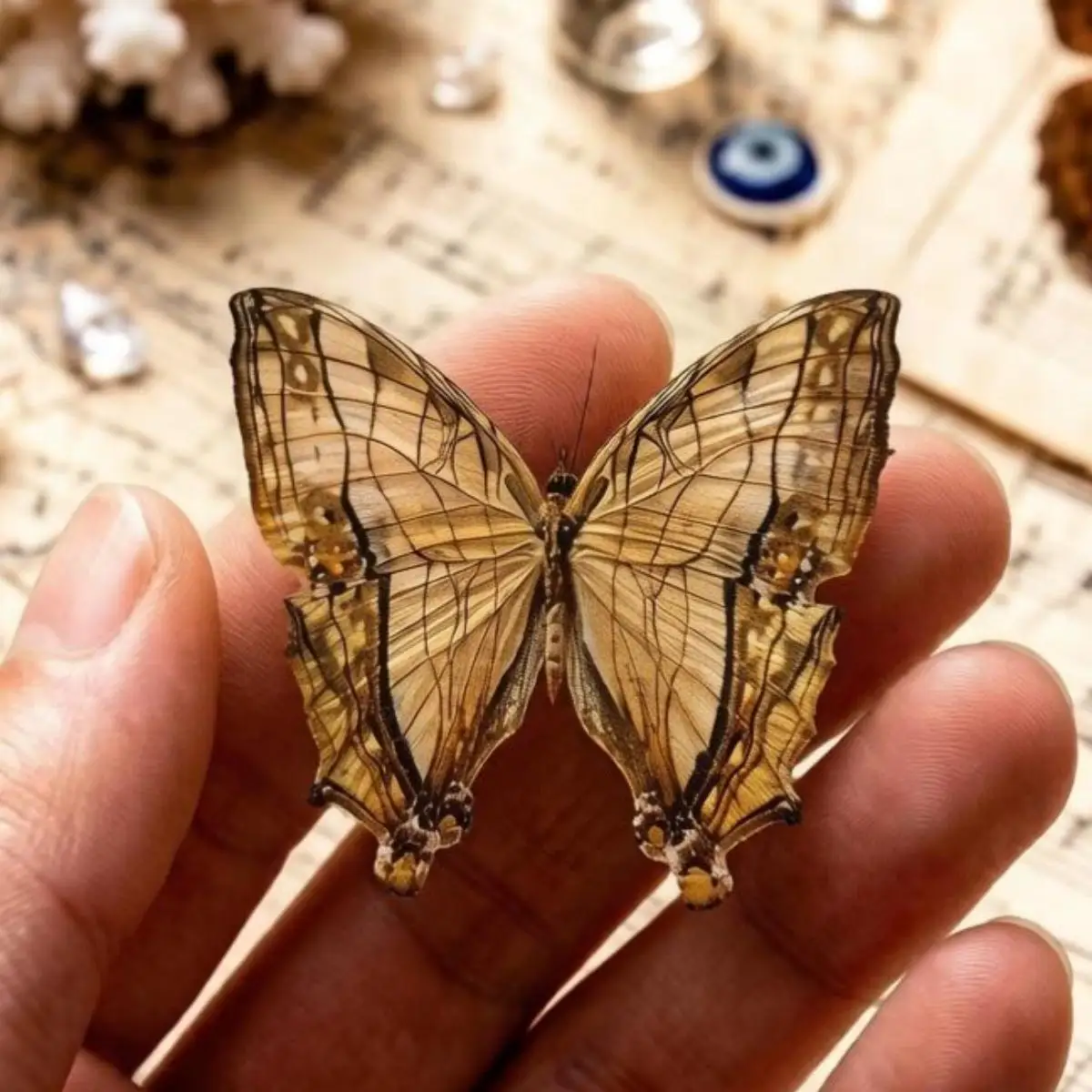 5-100pcs Cyrestis thyodamas Boisduv Butterfly Specimens | Bulk Insect Collection for Crafts, Curio Display & Natural History Art