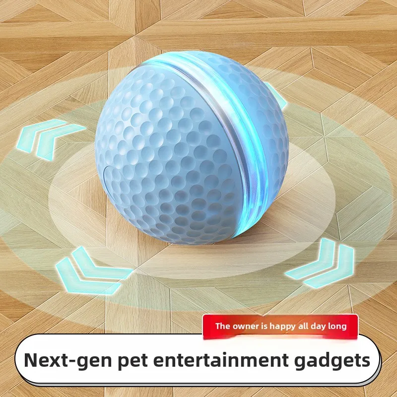 Indestructible Honeycomb Rubber Electric Dog Ball Automatic Self Jumping Rolling Interactive Chew Resistant Toy for Dogs - view 2