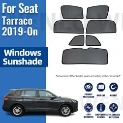 Per Seat Tarraco 2019-2023 2024 Magnetico Auto Parasole Visiera Parabrezza Anteriore Tenda Lato Posteriore Finestra Del Bambino Tenda Da Sole Scudo