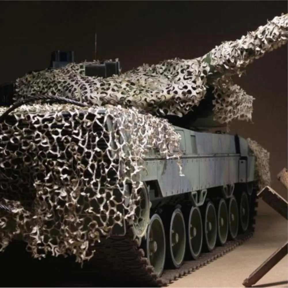 อะไหล่ตาข่ายพรางสำหรับรถถังจำลอง Tiger I Challenger II Sherman เยอรมัน ขนาด 1/16 สำหรับประกอบเอง ของตกแต่งลายป่าไม้ รุ่น TH05128