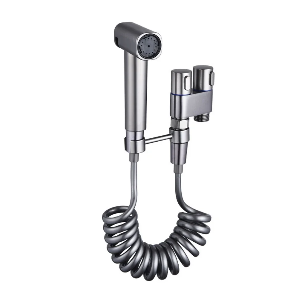 

Bidet toilet sprayer set with handheld sprayer angle valve hose and bracket for bathroom pet baby and floor cleaning