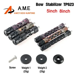 5/8 Inches Compound Bow Stabilizer Topoint TP623 Adjustable Weight Archery Balance Bar Shock Absorber for Arrow Hunting Shooting