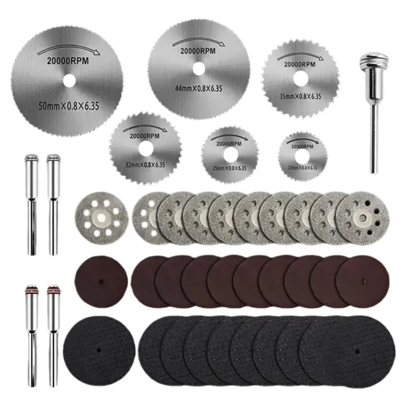 

ABKP-Woodworking Cutting Discs Grinding Disc Circular Saw Blade Metal Mini Drill Bit Rotary Power Connecting Rod Tool Set