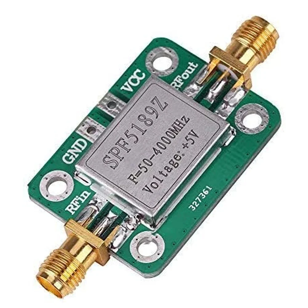 SPF5189 LNA 50-4000MHz/5-6000mhz RF Low Noise Broadband Signal Amplifier 0.6dB/20dB Gain RF Signal Receiver Module Shield Board