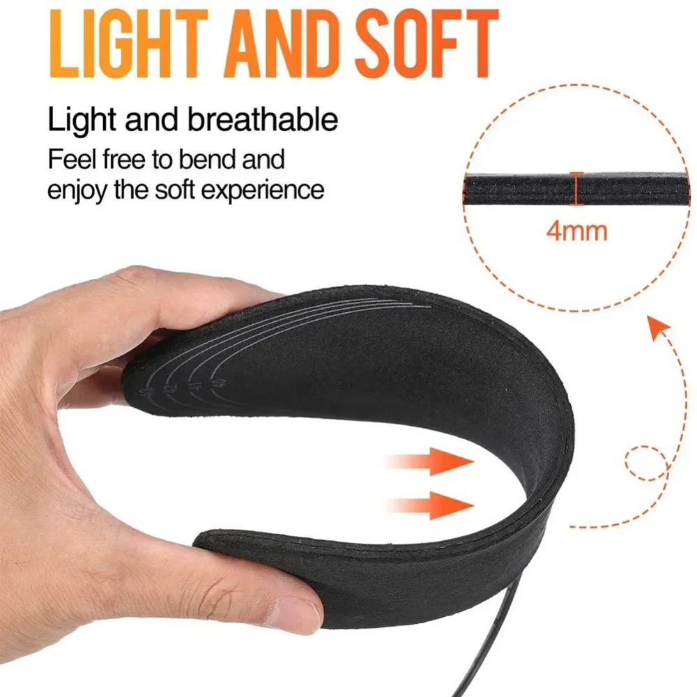 USB Electric Heated Insoles Pad Unisex Heated Shoe Insoles Winter Outdoor Sport Feet Warming Insoles Foot Warming Feet Warmer